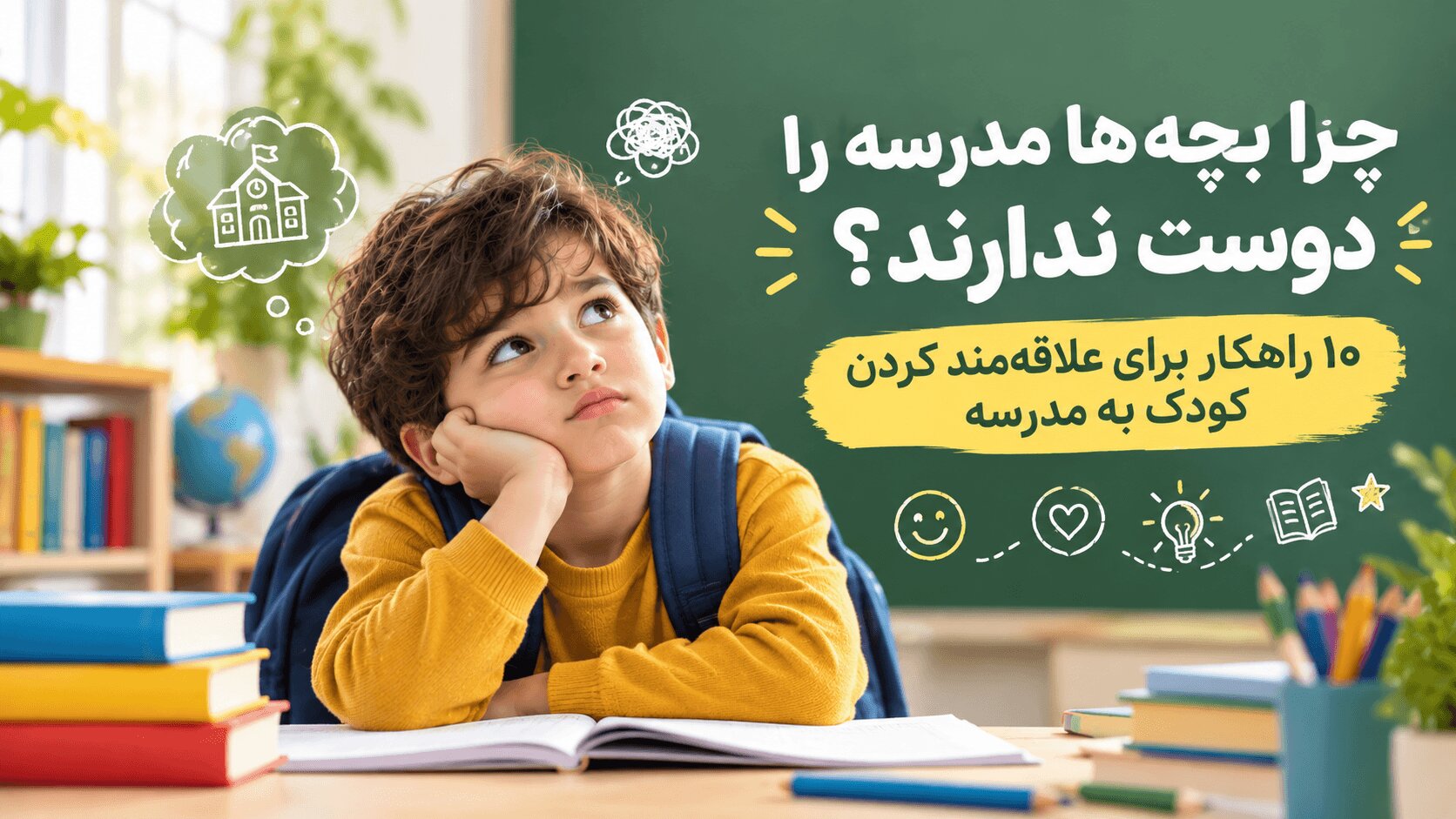 علت بی‌علاقگی کودک به مدرسه و راهکارهای حل آن